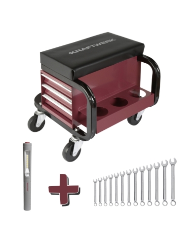 SIÈGE ATELIER MOBILE 3 TIROIRS &...