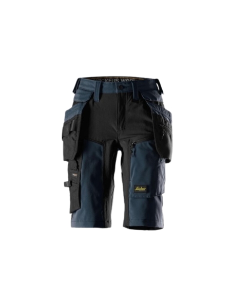 6117 - ALLROUNDWORK, SHORT POUR FEMME EN TISSU EXTENSIBLE AVEC POCHES HOLSTER DÉTACHABLES SNICKERS WORKWEAR
