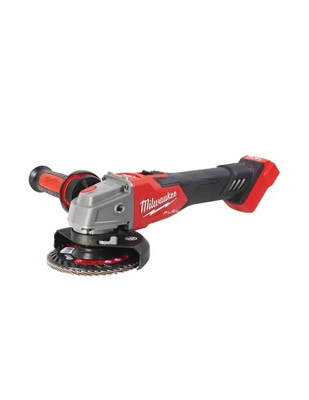 MEULEUSE D‘ANGLE 125 MM AVEC VARIATEUR, INTERRUPTEUR COULISSANT ET FREIN M18 FSAGV125XB-0X - MILWAUKEE