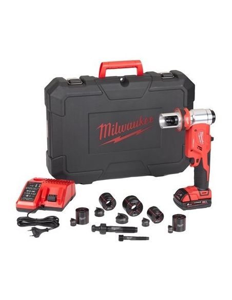 SET OUTIL DE POINCONNAGE EMPORTE-PIÈCE HYDRAULIQUE FORCE LOGIC™ M18HKP-201CA - MILWAUKEE