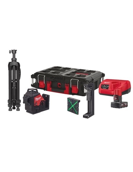 LASER VERT 3 LIGNES 360° M12™ 3PLSKIT-401P - MILWAUKEE