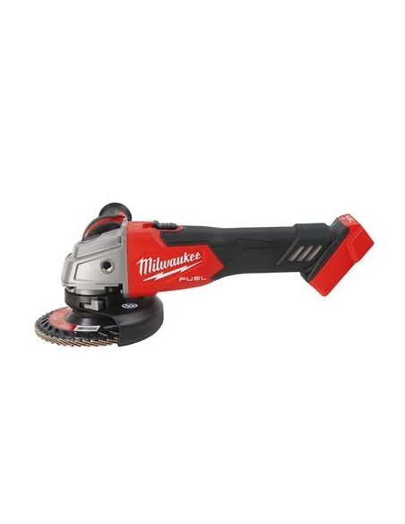 MEULEUSE D'ANGLE 125 MM AVEC INTERRUPTEUR COULISSANT M18 FUEL™ FSAG125X-0X - MILWAUKEE