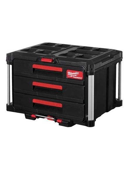 VALISE TROIS TIROIRS 560 X 410 X 360 MM PACKOUT - MILWAUKEE