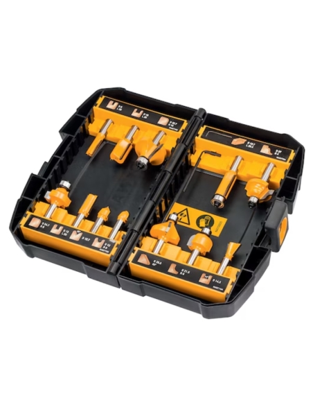 DÉFONCEUSE DW621KTX-QS + JEU DE 12 FRAISES OFFERT - DEWALT