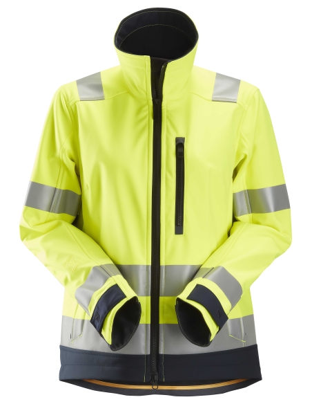 1237 - ALLROUNDWORK, VESTE SOFTSHELL POUR FEMME, HAUTE VISIBILITÉ, CLASSE 2/3 SNICKERS WORKWEAR
