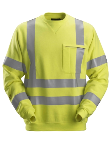 2863 - PROTECWORK- MULTINORMES, SWEAT-SHIRT, HAUTE VISIBILITÉ, CLASSE 3 SNICKERS WORKWEAR