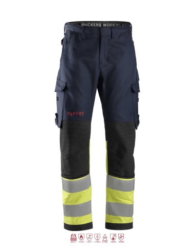 6363 - PROTECWORK- MULTINORMES, PANTALON, HAUTE VISIBILITÉ, CLASSE 1 SNICKERS WORKWEAR