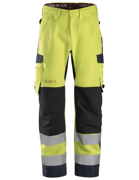 6563 - PROTECWORK- MULTINORMES, PANTALON IMPERMÉABLE EN SHELL, HAUTE VISIBILITÉ, CLASSE 2 SNICKERS WORKWEAR