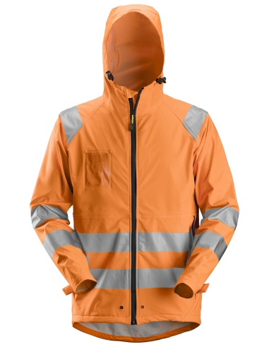 8233 - VESTE DE PLUIE PU HAUTE VISIBILITÉ, CLASSE 3 SNICKERS WORKWEAR