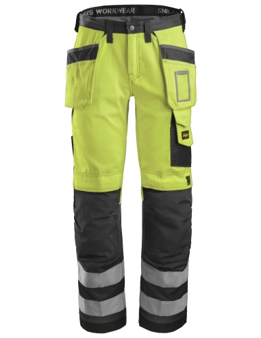 3233 - PANTALON HAUTE VISIBILITÉ AVEC POCHES HOLSTER, CLASSE 2 SNICKERS WORKWEAR