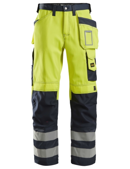 3233 - PANTALON HAUTE VISIBILITÉ AVEC POCHES HOLSTER, CLASSE 2 SNICKERS WORKWEAR