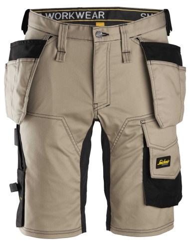 6141 - ALLROUNDWORK, SHORT EN STRETCH AVEC POCHES HOLSTER SNICKERS WORKWEAR