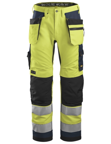 6230 - ALLROUNDWORK, PANTALON+ HAUTE VISIBILITÉ AVEC POCHES HOLSTER, CLASSE 2 SNICKERS WORKWEAR